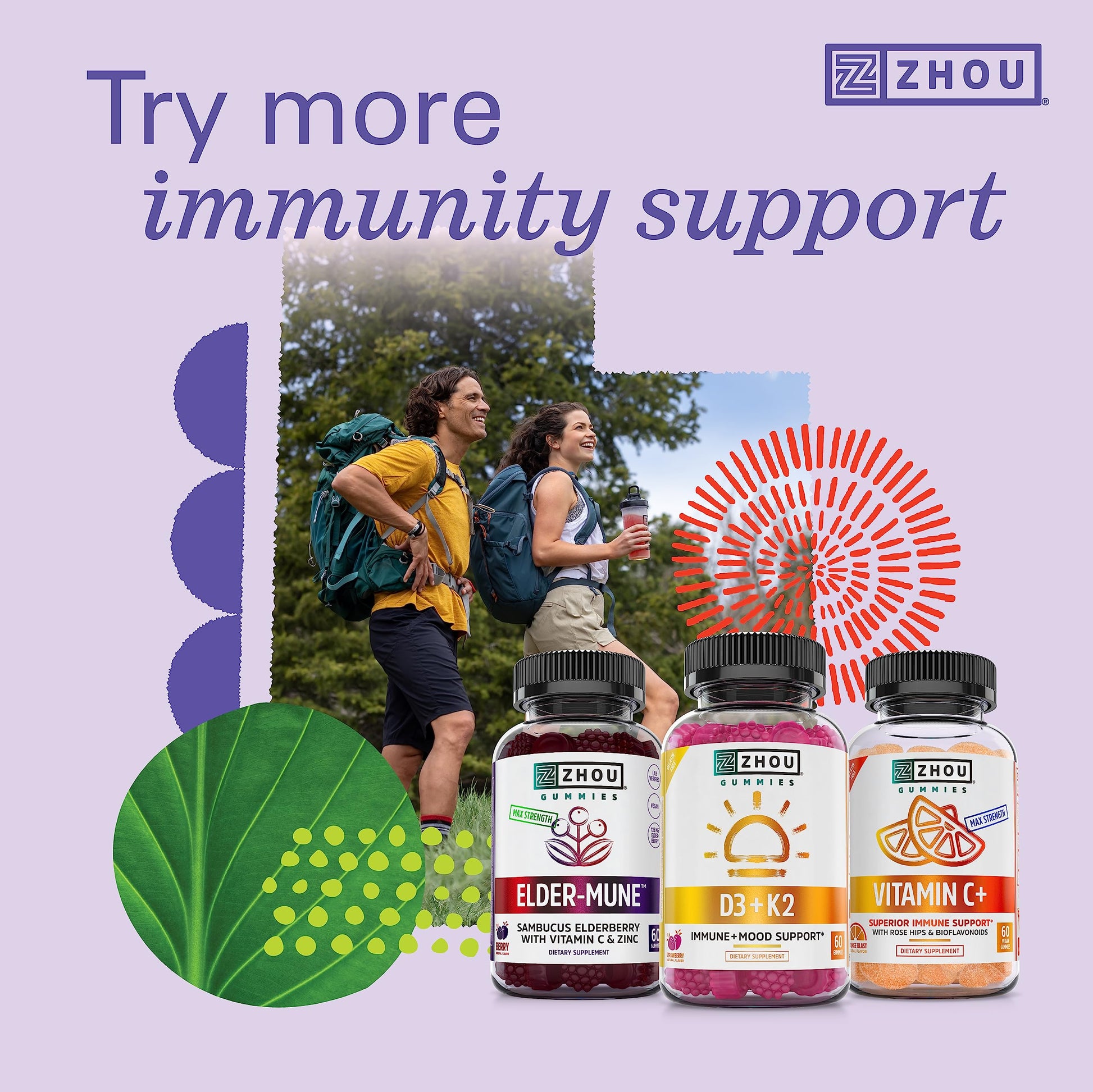 Productos Zhou Nutrition para soporte inmunológico