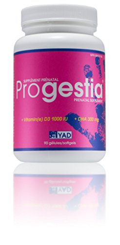 Progestia vitaminas prenatales con Omega-3 DHA y EPA 90 tabletas