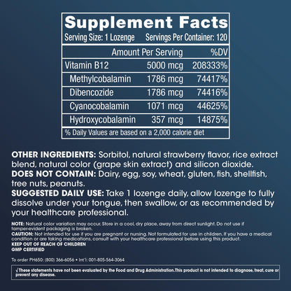 ProHealth Longevity suplemento vitamina B12 metilada