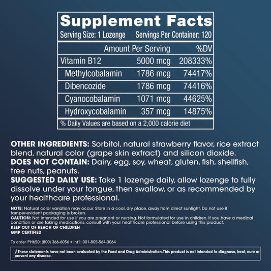 ProHealth Longevity suplemento vitamina B12 metilada