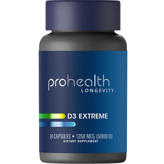 ProHealth vitamina D3 50000 IU frasco 24 cápsulas