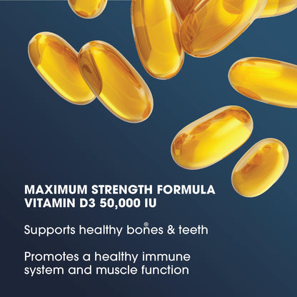 ProHealth Vitamina D3 50,000 IU etiqueta cercana