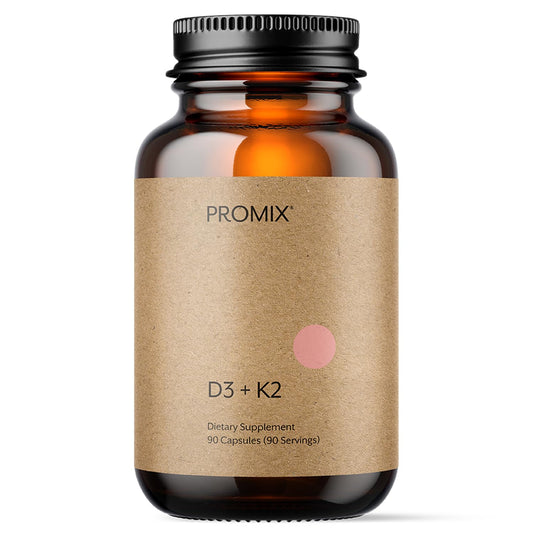 Botella suplemento vitamínico Promix D3 K2 5000 UI