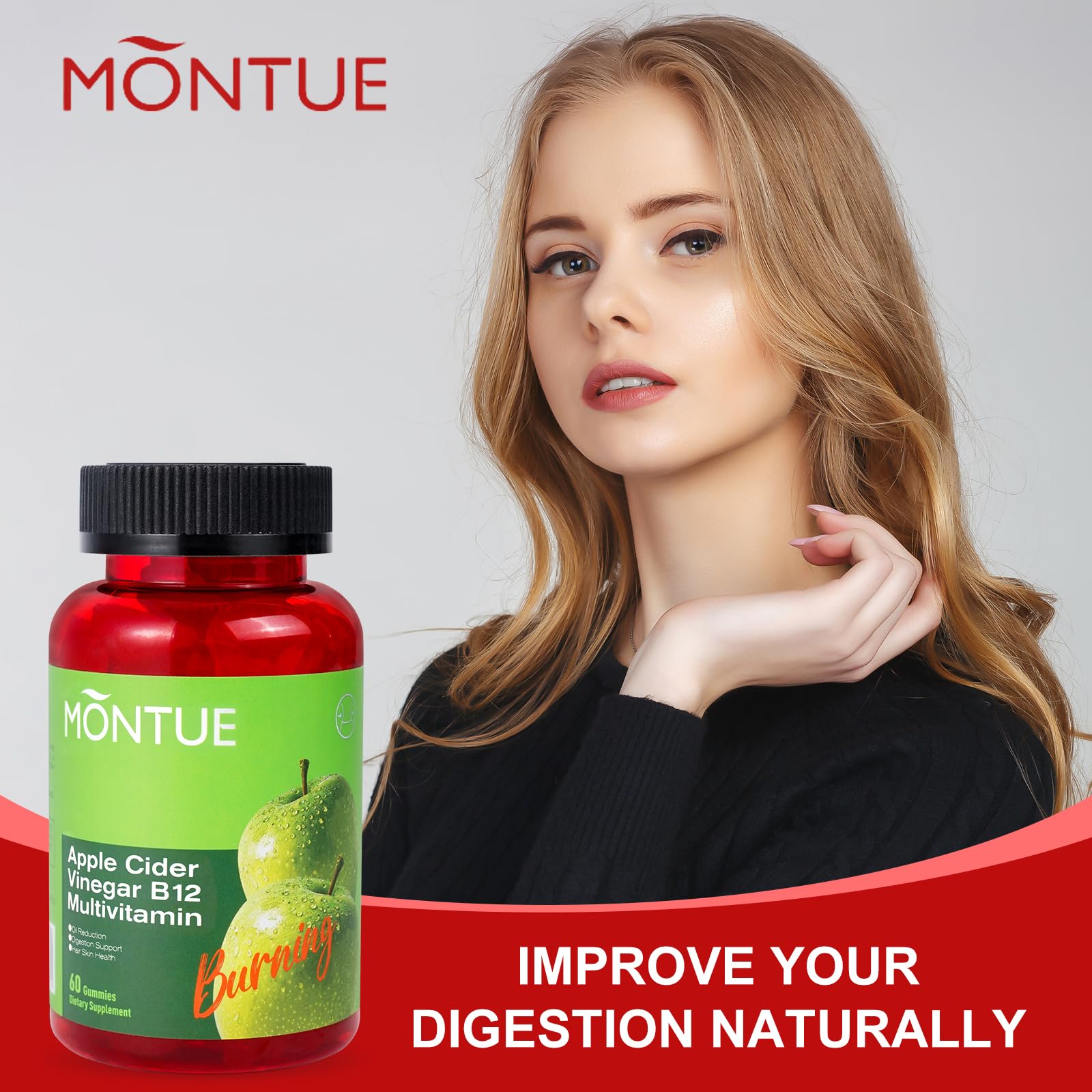 Promoción para mejorar la digestión naturalmente con gomitas.