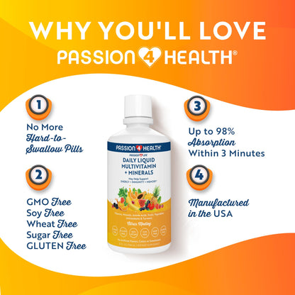 Banner de promoción del multivitamínico Passion 4 Life.