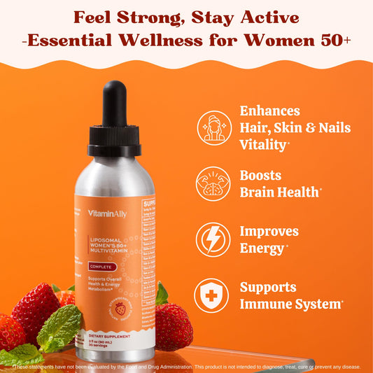 Promoción del multivitamínico para vitalidad femenina.