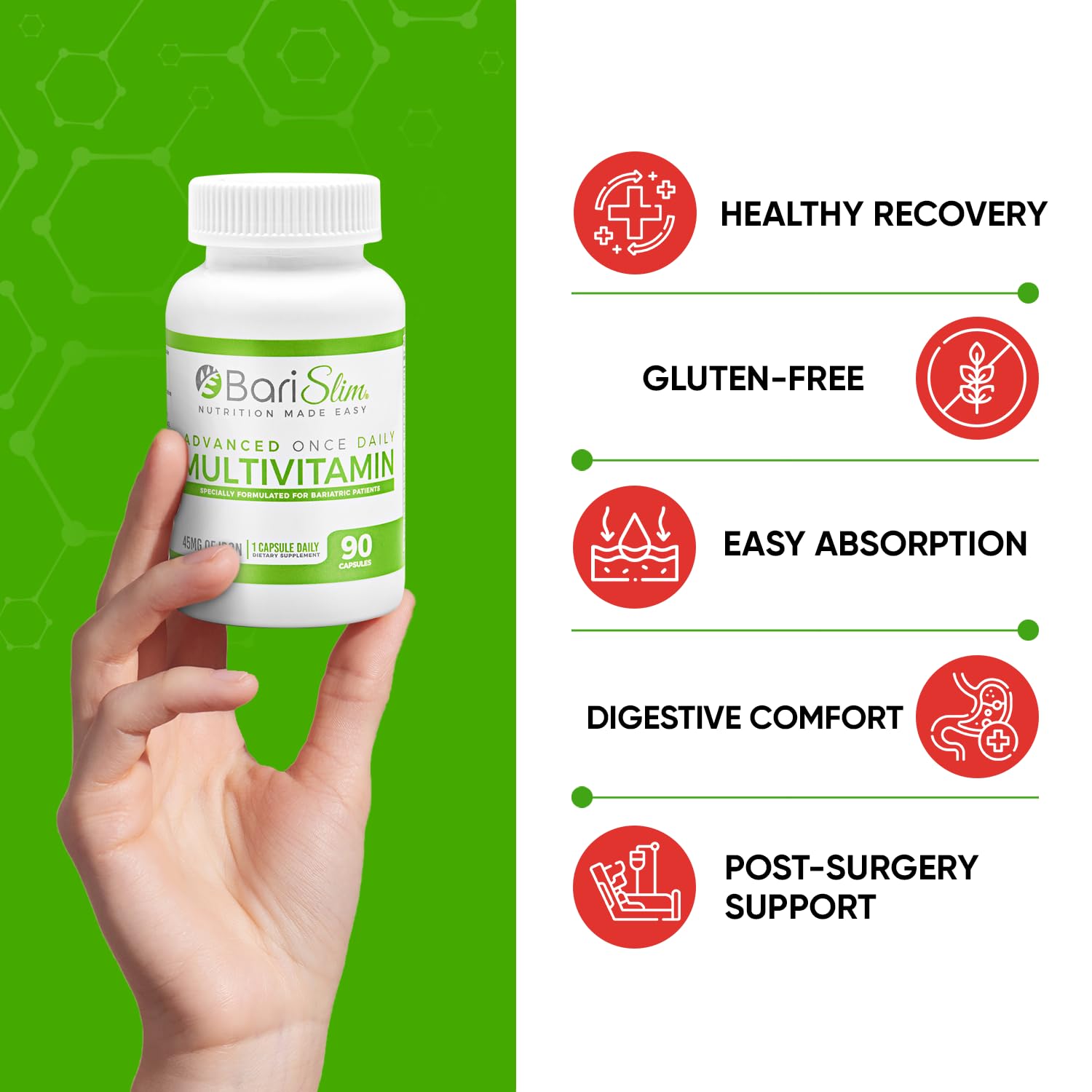 Promoción y recomendaciones de uso BariSlim multivitamina