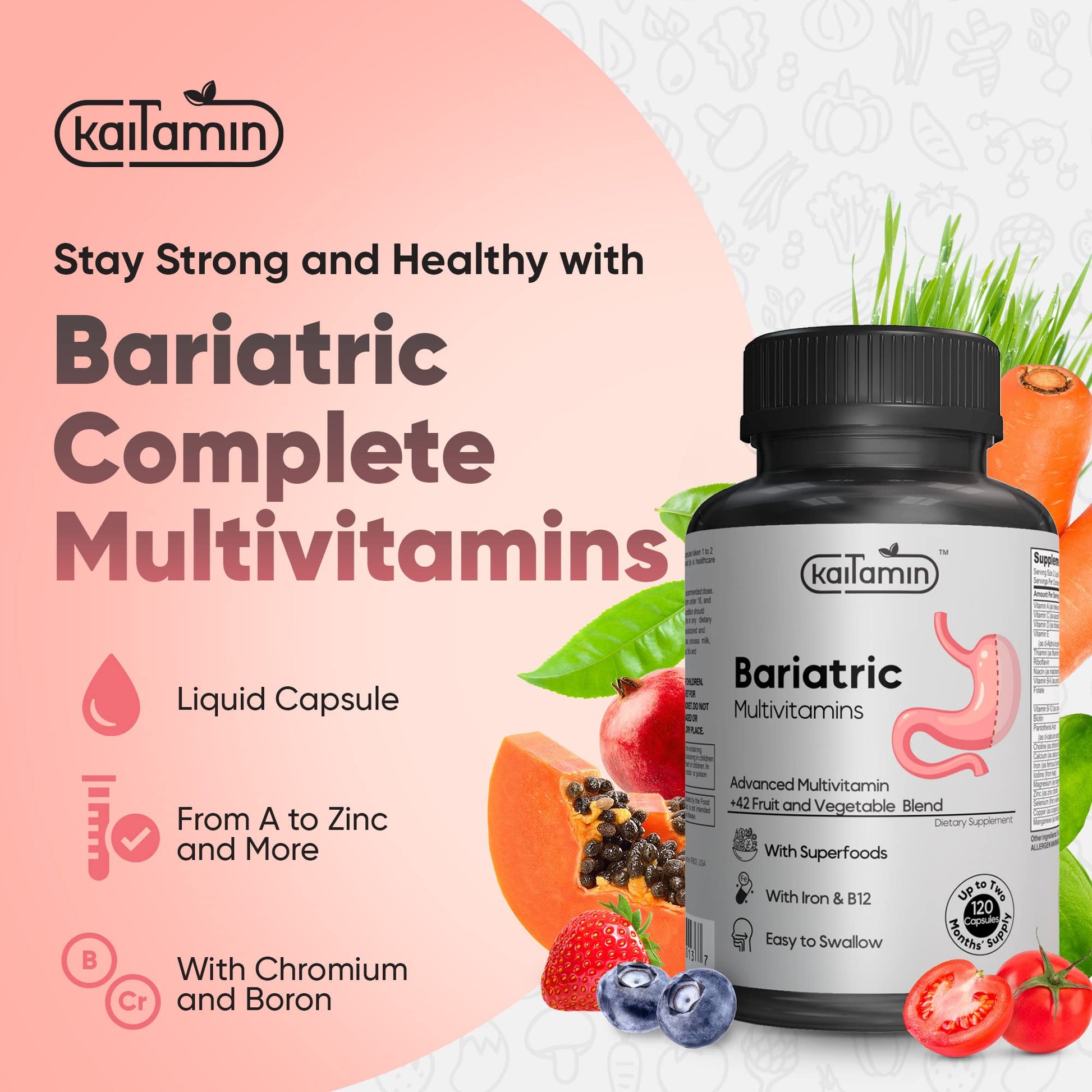 Promoción multivitamínico Kaitamin con beneficios de salud