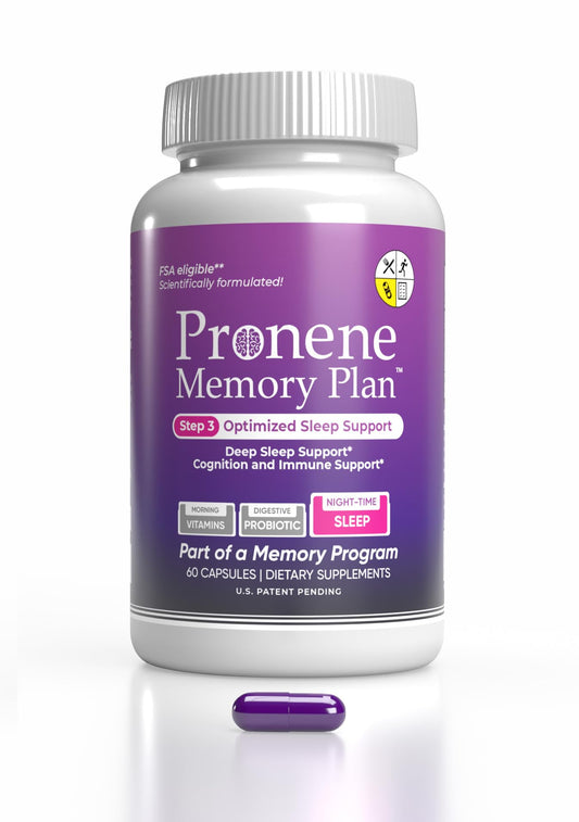 Frasco Pronene Memory Plan suplemento optimizado para sueño 60 cápsulas