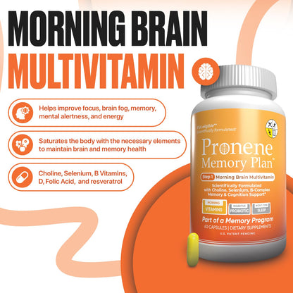 Pronene multivitamínico para enfoque y energía.