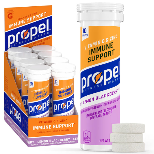 Propel tabletas soporte inmunológico sabor limón mora