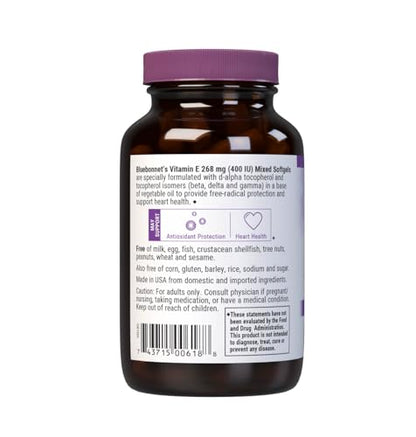 Protección antioxidante Vitamina E Bluebonnet