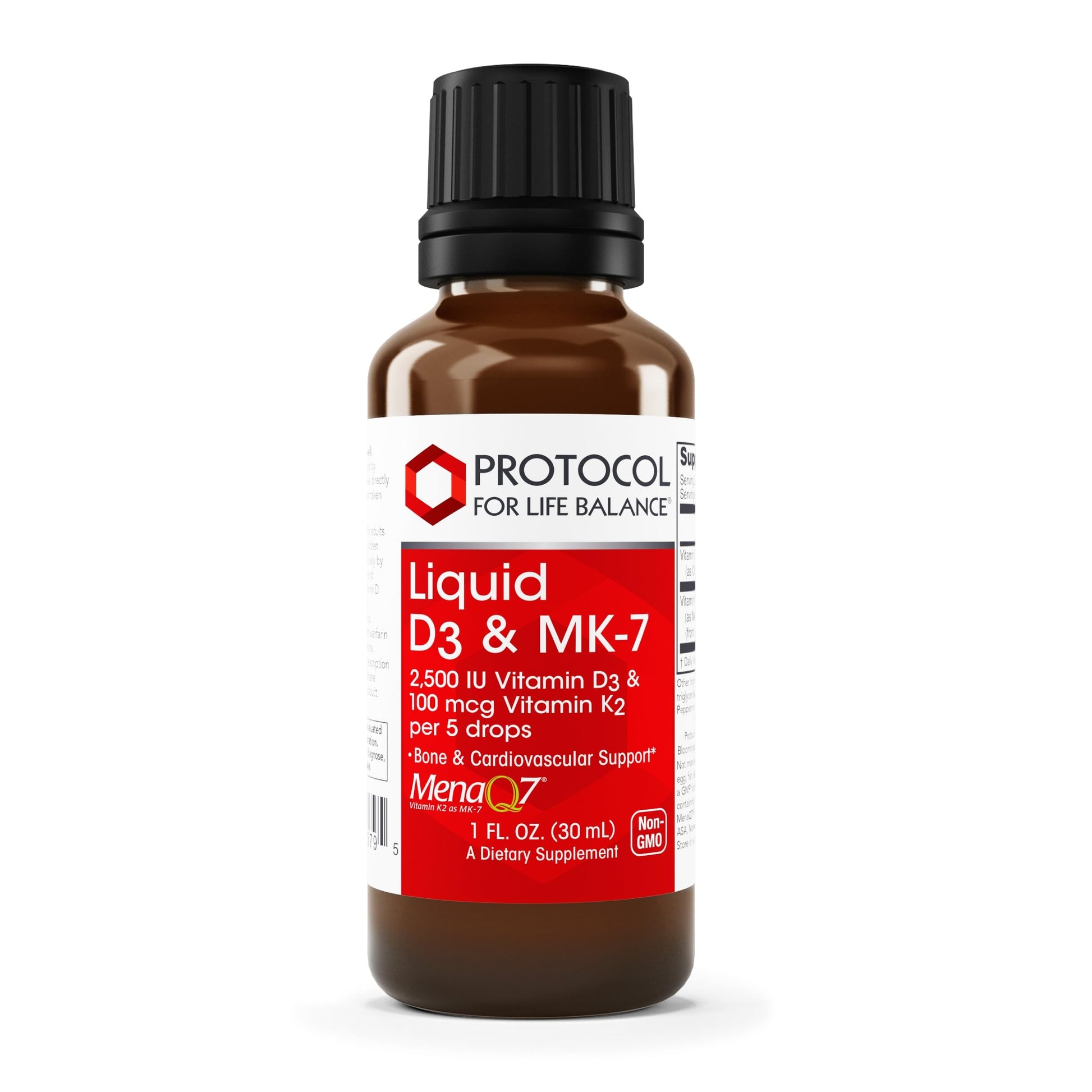 PROTOCOL FOR LIFE BALANCE suplemento vitamina d3 líquida para salud ósea y cardiovascular