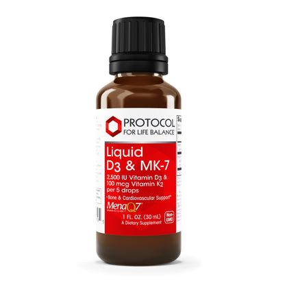 PROTOCOL FOR LIFE BALANCE suplemento vitamina d3 líquida para salud ósea y cardiovascular