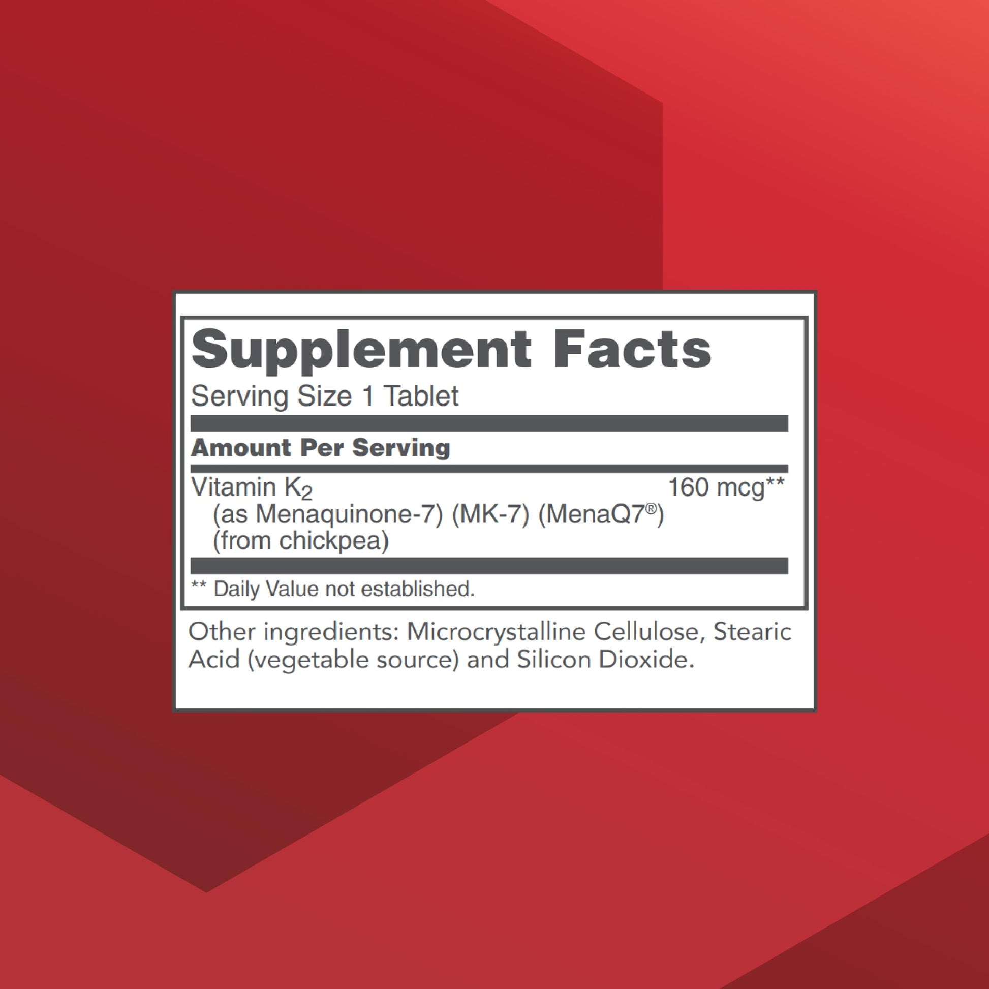 Protocol For Life Balance Vitamina K2 información etiqueta
