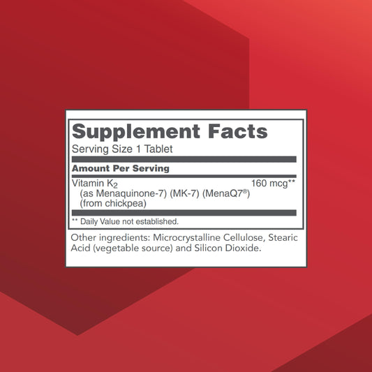 Protocol For Life Balance Vitamina K2 información etiqueta