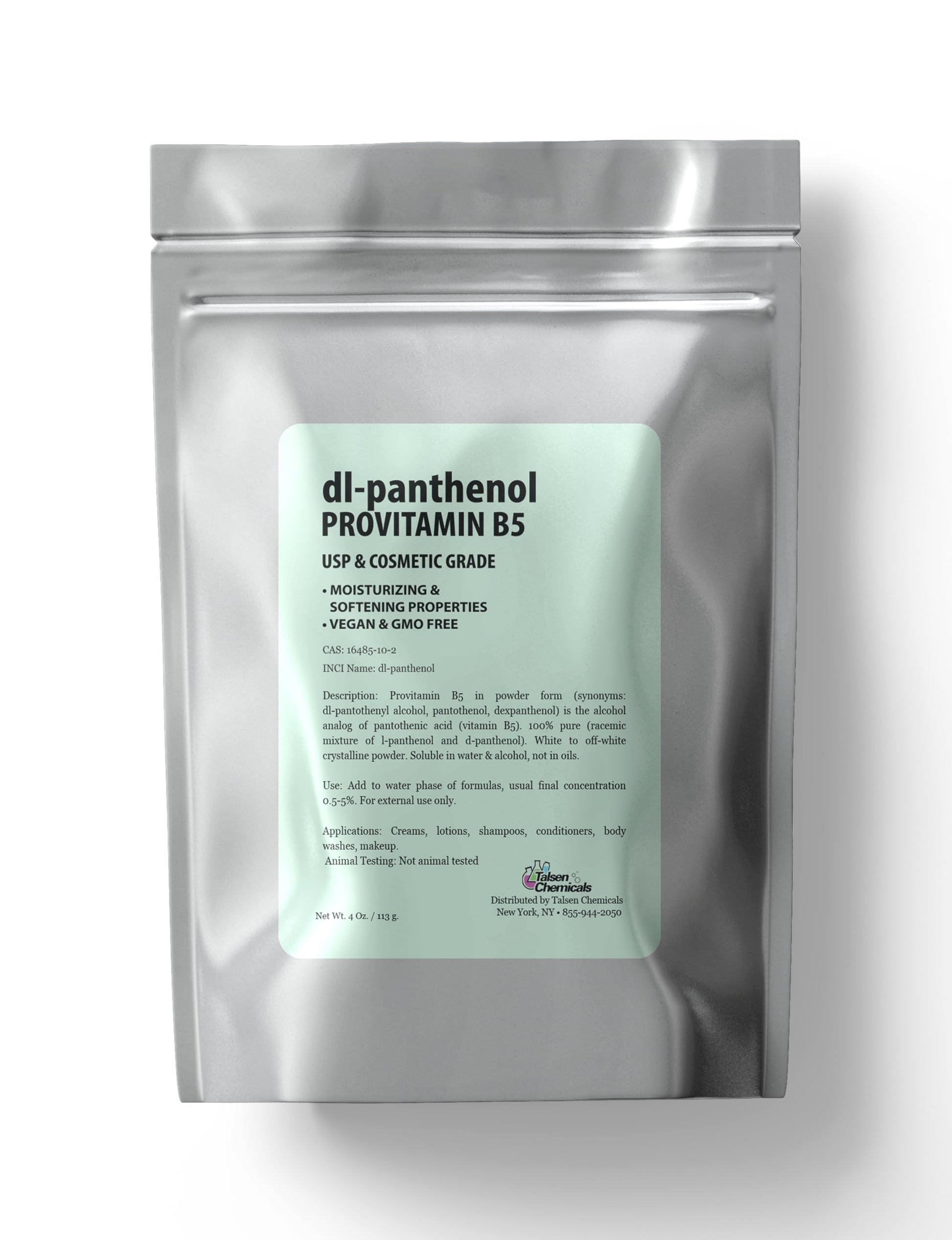 Provitamina B5 polvo Talsen Chemicals para cuidado de cabello y piel