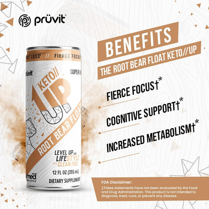 Pruvit Root Bear Float bebida cetogénica presentación varias botellas