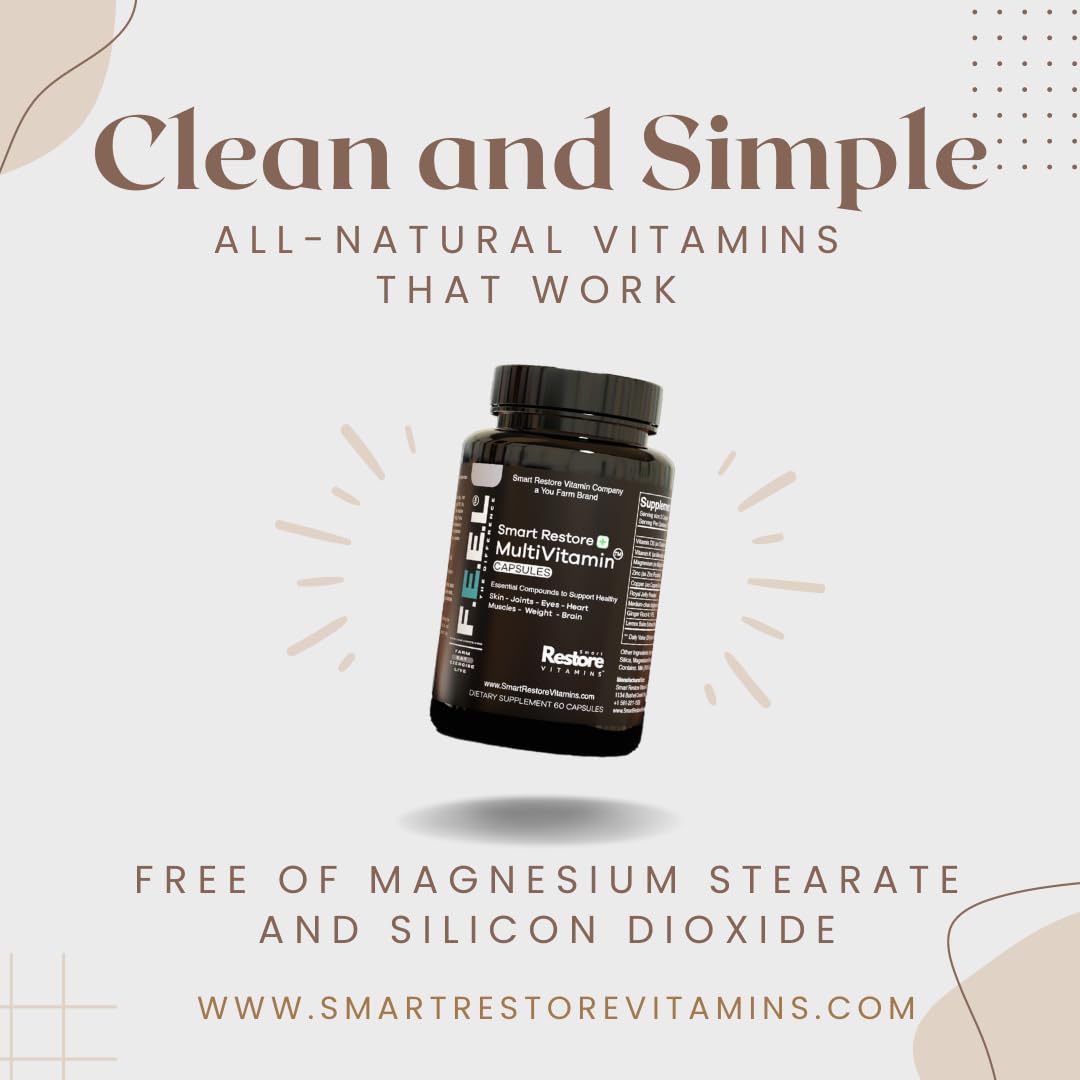 Publicidad de multivitaminas Smart Restore con beneficios