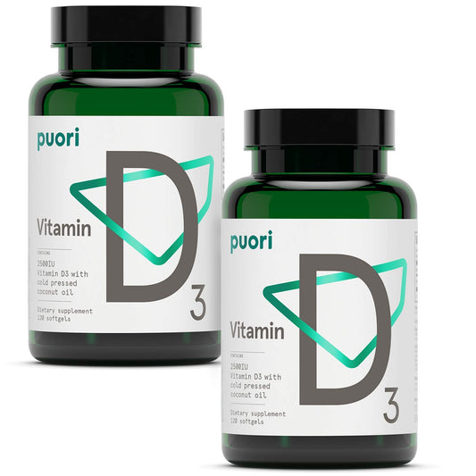 Puori vitamina d3 aceite coco virgen 240 cápsulas