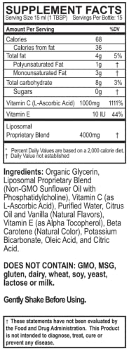 Purality health producto líquido vitamina c para niños y adultos
