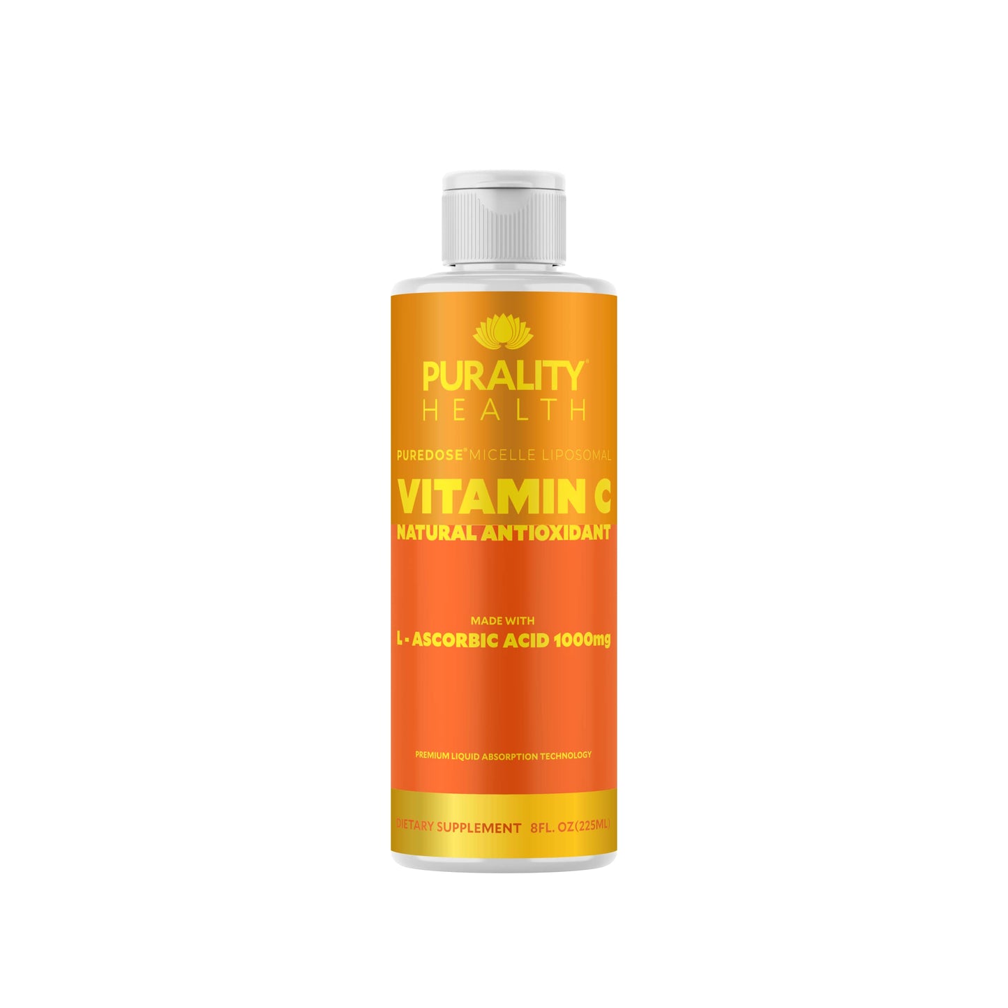 Purality health vitamina c líquida 1000mg botella frontal