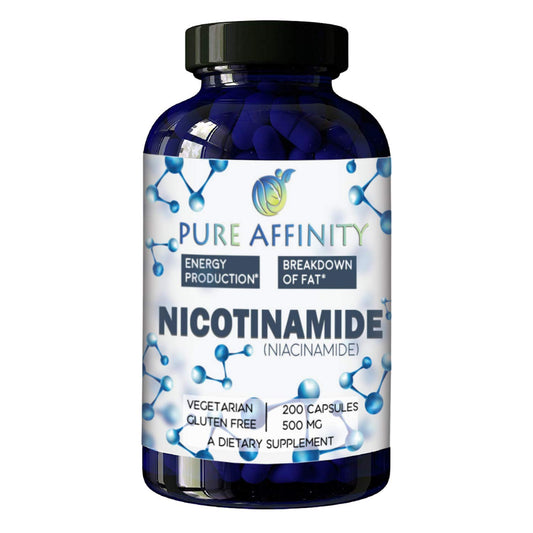 Pure Affinity nicotinamida 500mg suplemento 200 cápsulas