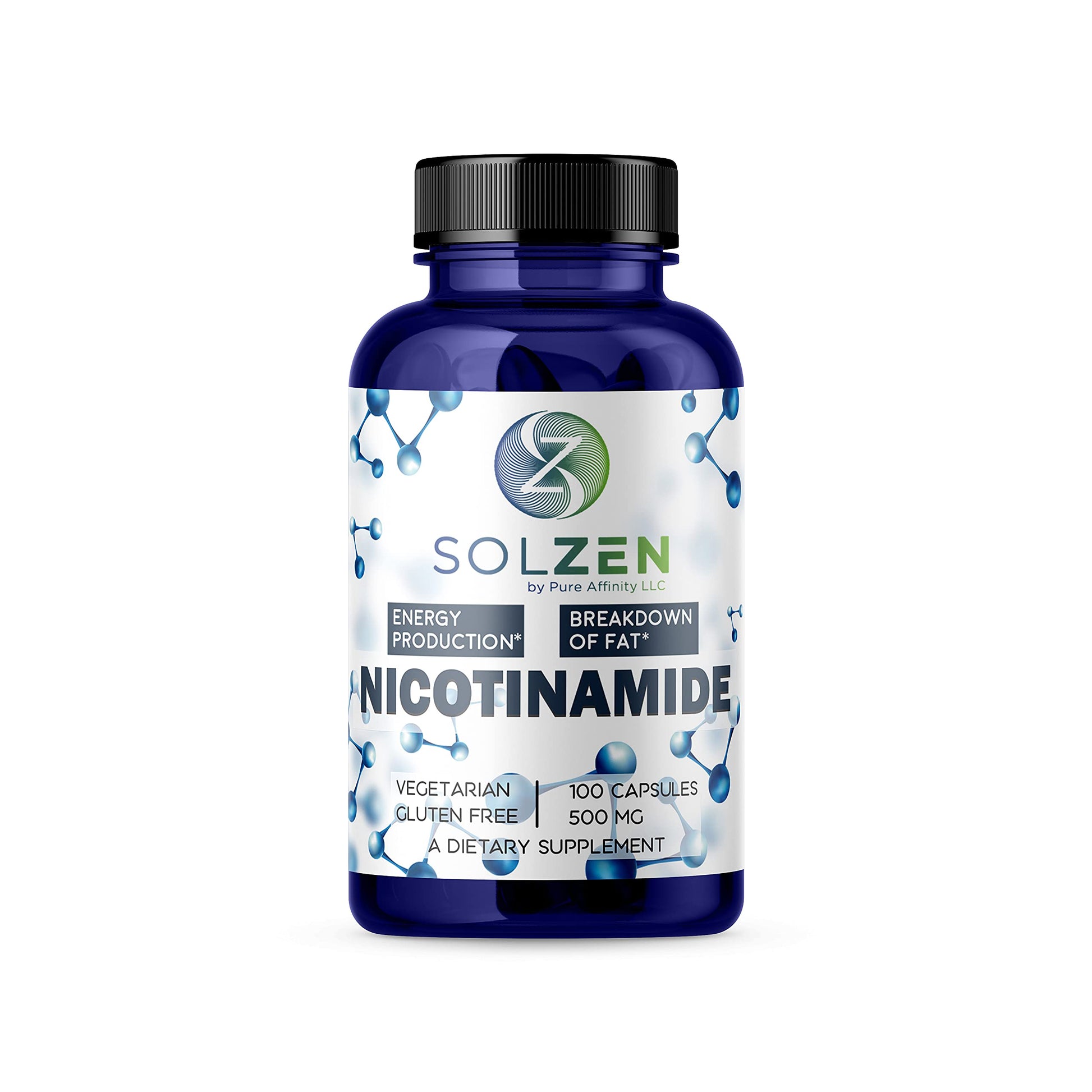 Pure Affinity nicotinamida niacinamida suplemento 500 mg 100 unidades