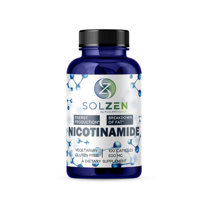 Pure Affinity nicotinamida niacinamida suplemento 500 mg 100 unidades