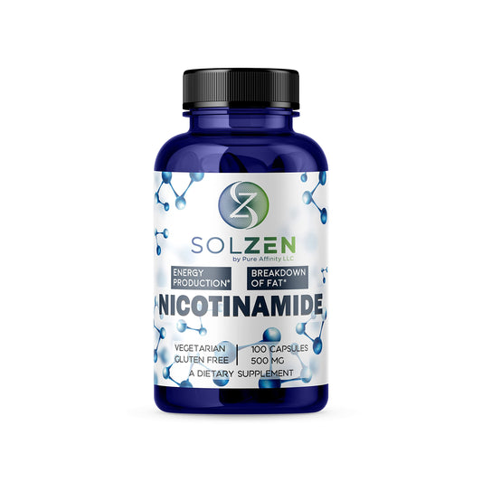 Pure Affinity nicotinamida niacinamida suplemento 500 mg 100 unidades
