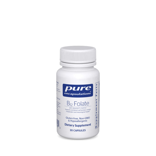Pure Encapsulations B12 y folato suplemento 30 cápsulas