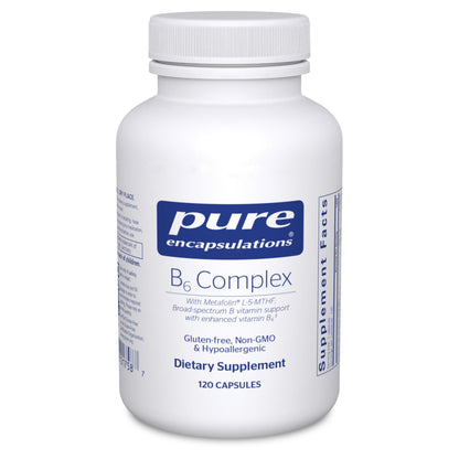 Frasco Pure Encapsulations complejo B6 120 cápsulas