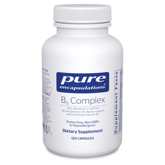 Frasco Pure Encapsulations complejo B6 120 cápsulas