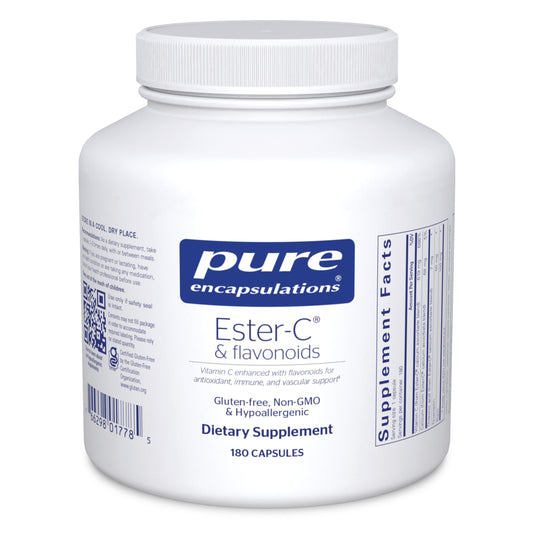 Pure Encapsulations Ester-C suplemento vitamina C antioxidantes envase