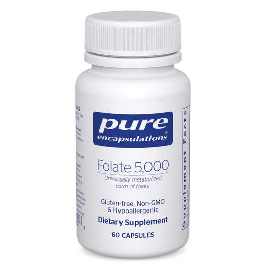 Pure Encapsulations folato 5000 mcg frasco 60 cápsulas