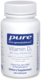 Pure Encapsulations Vitamina D3 10000 UI - Frasco 120 cápsulas
