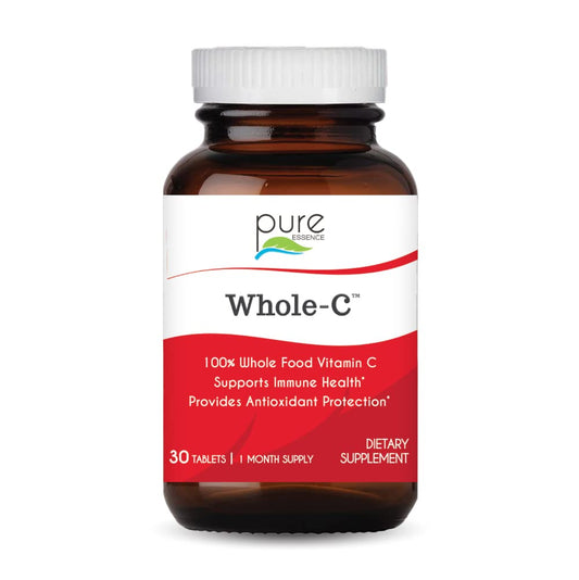 PURE ESSENCE LABS Whole-C Vitamina C suplemento 30 tabletas