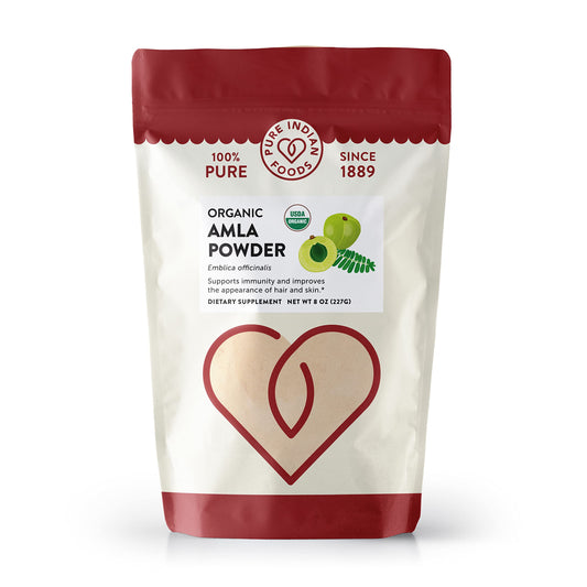 Pure Indian Foods polvo orgánico amla suplemento ayurvédico