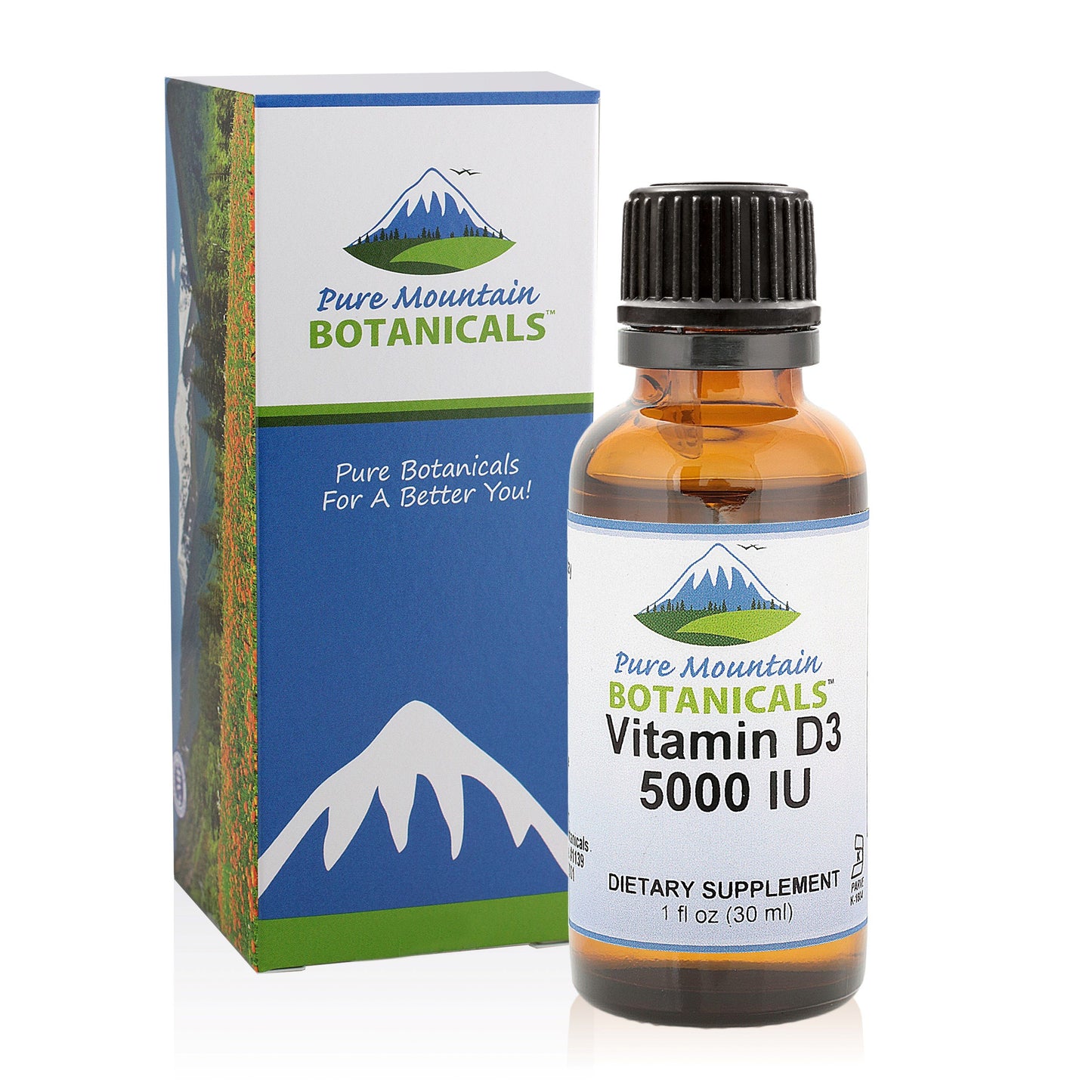 Pure Mountain Botanicals suplemento vit d3 5000 ui