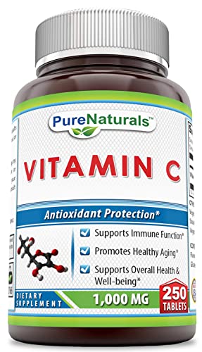 Pure Naturals vitaminas c 1000mg 250 tabletas para inmunidad