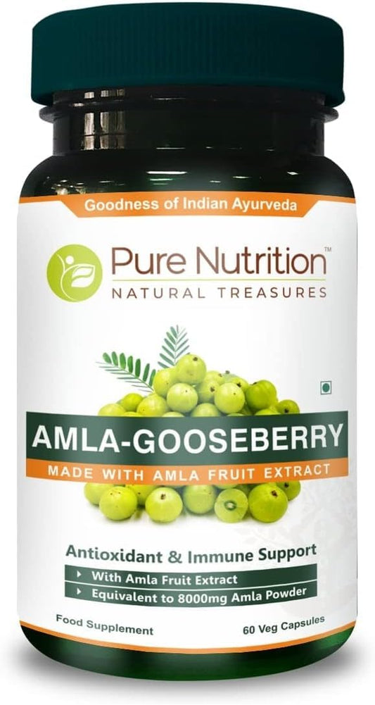 Botella de Pure Nutrition extracto de amla 60 cápsulas vegetales