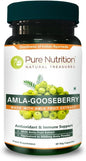Botella de Pure Nutrition extracto de amla 60 cápsulas vegetales
