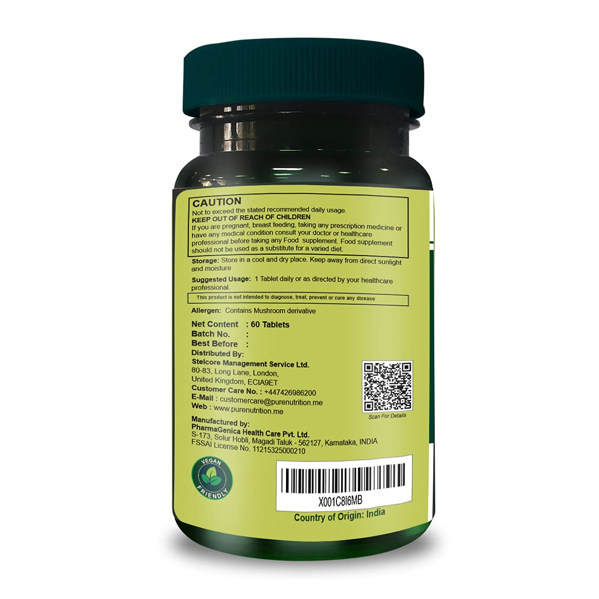 Pure Nutrition garantía de satisfacción en multivitamínicos