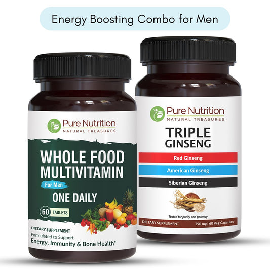 Pure Nutrition Multivitamina para Hombres con Triple Ginseng