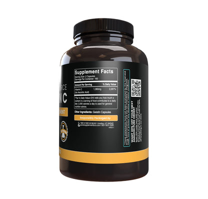PURE ORIGINAL INGREDIENTS cápsulas premium triple fibra y vitamina C