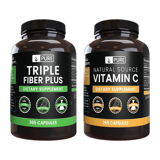 PURE ORIGINAL INGREDIENTS cápsulas triple fibra y vitamina C