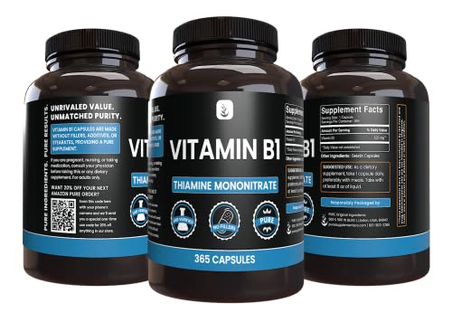 Parte trasera envase PURE ORIGINAL INGREDIENTS Vitamina B1