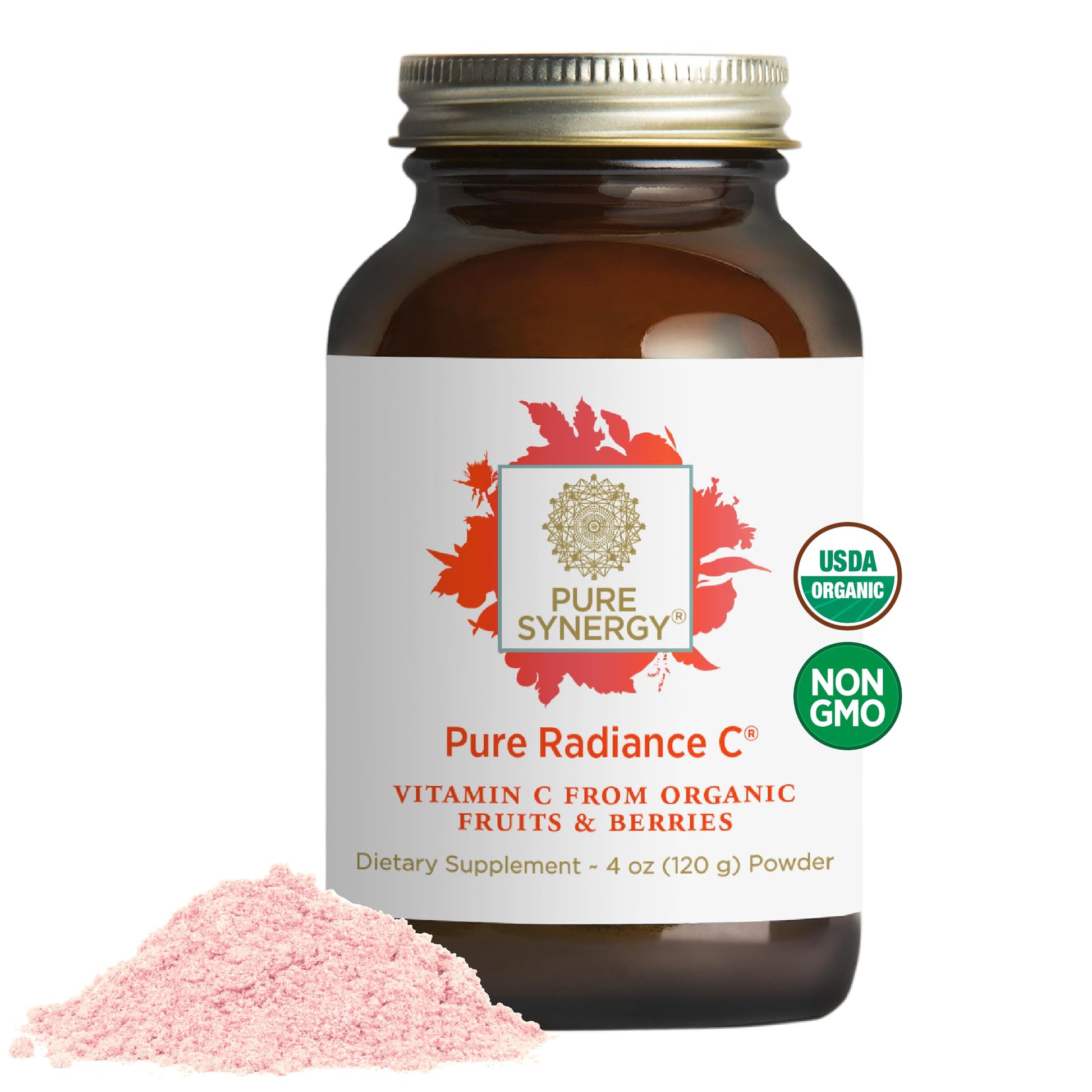 Pure Synergy Pure Radiance C polvo vitamina c orgánica frasco 4 oz