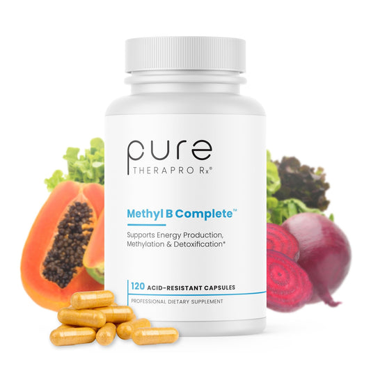 Botella de vitaminas complejas B metiladas Pure TheraPro Rx