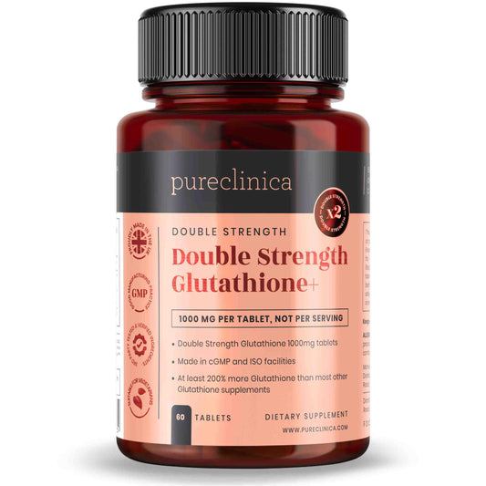 Frasco pureclinica glutatión 1000mg 60 tabletas antioxidante